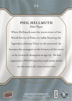 2009 Upper Deck Prominent Cuts #24 Phil Hellmuth Back