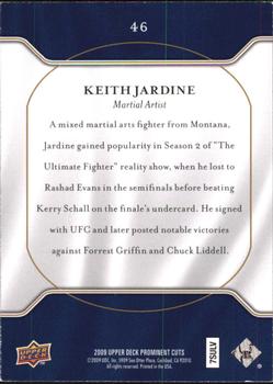 2009 Upper Deck Prominent Cuts #46 Keith Jardine Back