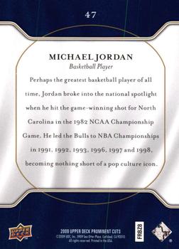2009 Upper Deck Prominent Cuts #47 Michael Jordan Back
