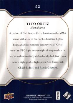 2009 Upper Deck Prominent Cuts #52 Tito Ortiz Back