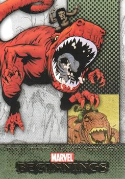 2011 Upper Deck Marvel Beginnings S1 #15 Devil Dinosaur and Moon Boy Front