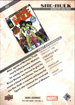 2011 Upper Deck Marvel Beginnings S1 #121 She-Hulk Back