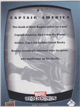 2011 Upper Deck Marvel Beginnings S1 - Marvel Prime Micromotion Foil #M-7 Captain America Back