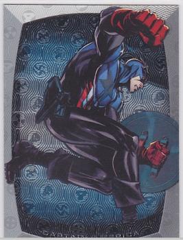 2011 Upper Deck Marvel Beginnings S1 - Marvel Prime Micromotion Foil #M-7 Captain America Front