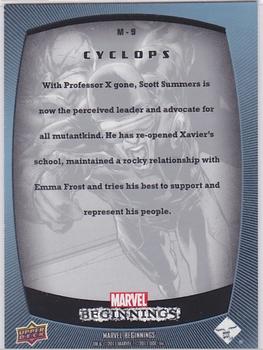 2011 Upper Deck Marvel Beginnings S1 - Marvel Prime Micromotion Foil #M-9 Cyclops Back