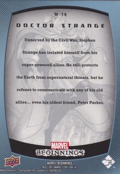 2011 Upper Deck Marvel Beginnings S1 - Marvel Prime Micromotion Foil #M-14 Doctor Strange Back