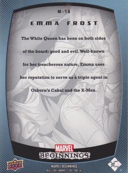 2011 Upper Deck Marvel Beginnings S1 - Marvel Prime Micromotion Foil #M-16 Emma Frost Back