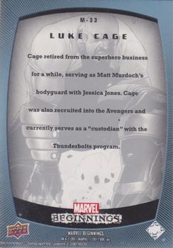 2011 Upper Deck Marvel Beginnings S1 - Marvel Prime Micromotion Foil #M-33 Luke Cage Back