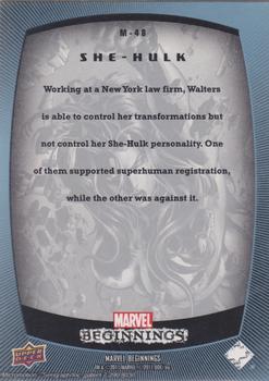 2011 Upper Deck Marvel Beginnings S1 - Marvel Prime Micromotion Foil #M-48 She-Hulk Back