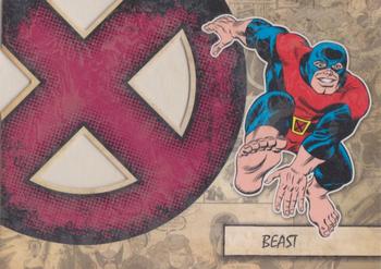2011 Upper Deck Marvel Beginnings S1 - X-Men Die Cut #X-4 Beast Front