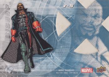 2011 Upper Deck Marvel Beginnings S1 - X-Men Die Cut #X-5 Bishop Back