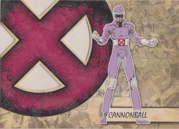 2011 Upper Deck Marvel Beginnings S1 - X-Men Die Cut #X-8 Cannonball Front