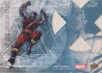 2011 Upper Deck Marvel Beginnings S1 - X-Men Die Cut #X-11 Colossus Back