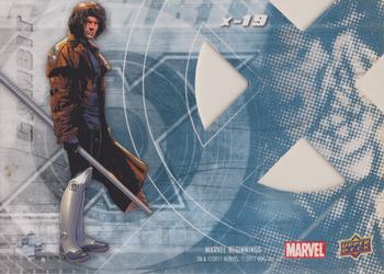 2011 Upper Deck Marvel Beginnings S1 - X-Men Die Cut #X-19 Gambit Back
