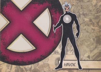 2011 Upper Deck Marvel Beginnings S1 - X-Men Die Cut #X-20 Havok Front