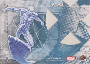 2011 Upper Deck Marvel Beginnings S1 - X-Men Die Cut #X-23 Iceman Back