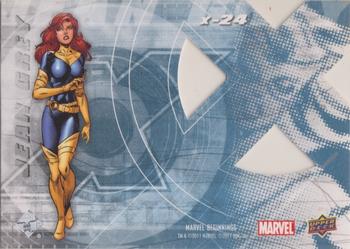 2011 Upper Deck Marvel Beginnings S1 - X-Men Die Cut #X-24 Jean Grey Back