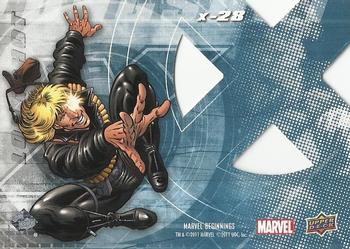 2011 Upper Deck Marvel Beginnings S1 - X-Men Die Cut #X-28 Longshot Back