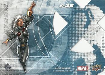 2011 Upper Deck Marvel Beginnings S1 - X-Men Die Cut #X-39 Storm Back