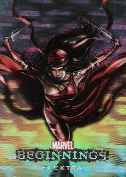 2011 Upper Deck Marvel Beginnings S1 - Marvel Villains Hologram #H-12 Elektra Front