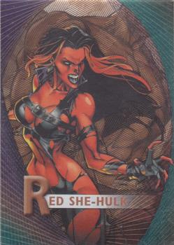 2012 Upper Deck Marvel Beginnings S2 - Marvel Prime Micromotion #M-42 Red She-Hulk Front