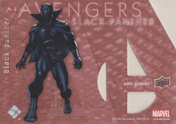 2012 Upper Deck Marvel Beginnings S2 - Avengers Die Cut #A-4 Black Panther Back