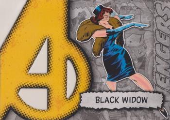 2012 Upper Deck Marvel Beginnings S2 - Avengers Die Cut #A-5 Black Widow Front