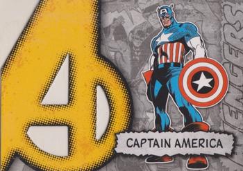 2012 Upper Deck Marvel Beginnings S2 - Avengers Die Cut #A-6 Captain America Front