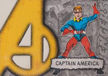 2012 Upper Deck Marvel Beginnings S2 - Avengers Die Cut #A-7 Captain America Front