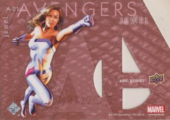 2012 Upper Deck Marvel Beginnings S2 - Avengers Die Cut #A-21 Jewel Back