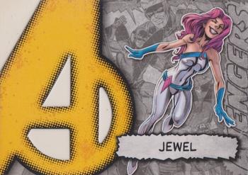 2012 Upper Deck Marvel Beginnings S2 - Avengers Die Cut #A-21 Jewel Front