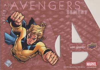 2012 Upper Deck Marvel Beginnings S2 - Avengers Die Cut #A-33 Sentry Back