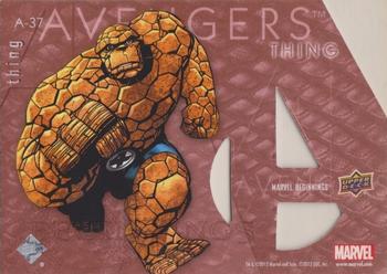 2012 Upper Deck Marvel Beginnings S2 - Avengers Die Cut #A-37 Thing Back