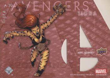 2012 Upper Deck Marvel Beginnings S2 - Avengers Die Cut #A-39 Tigra Back