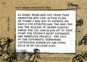 2003 Upper Deck Disney Treasures - Walt Disney Retrospective #WD-7 Live Action Back
