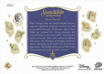 2003 Upper Deck Disney Treasures - Snow White & The Seven Dwarfs #SW2 Figure Practice Back