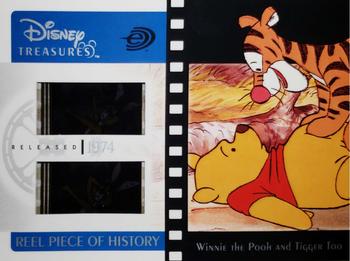 2003 Upper Deck Disney Treasures - Reel Pieces of History #PH8 Winnie the Pooh and Tigger Too Front
