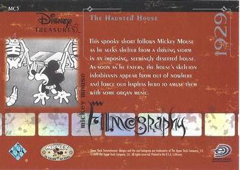 2004 Upper Deck Disney Treasures: Mickey - Celebrate 75 Years of Fun #MC5 The Haunted House Back