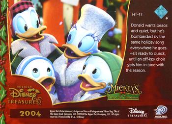 2004 Upper Deck Disney Holiday Treasures #HT-47 Donald with Family Back