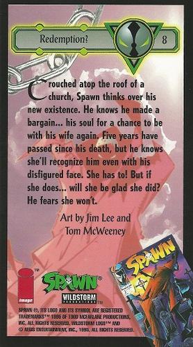 1995 WildStorm Spawn Widevision #8 Redemption? Back