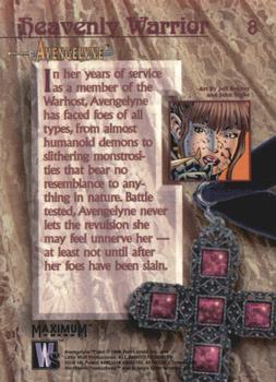 1996 WildStorm Avengelyne #8 Heavenly Warrior Back