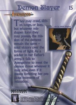 1996 WildStorm Avengelyne #15 Demon Slayer Back