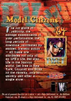 1996 WildStorm DV8 #64 Model Citizens Back