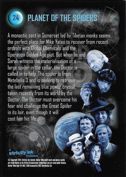 2001 Strictly Ink Doctor Who The Definitive Series 2 #24 Planet of the Spiders Back