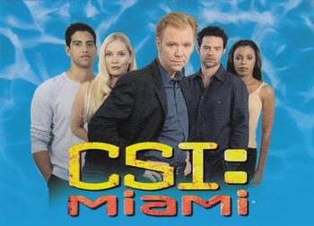 2004 Strictly Ink CSI Miami Series 1 #1 CSI: Miami Season One Front