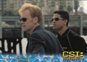 2004 Strictly Ink CSI Miami Series 1 #19 Single Man Front