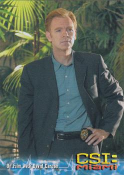2004 Strictly Ink CSI Miami Series 1 #55 On Film with David Caruso Front