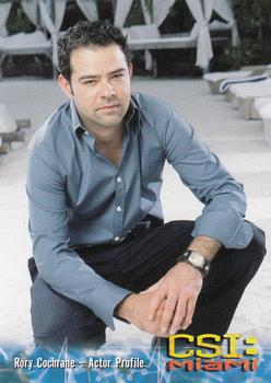 2004 Strictly Ink CSI Miami Series 1 #65 Rory Cochrane - Actor Profile Front