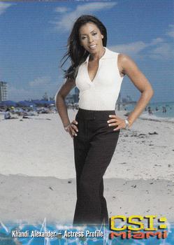 2004 Strictly Ink CSI Miami Series 1 #68 Khandi Alexander - Actress Profile Front