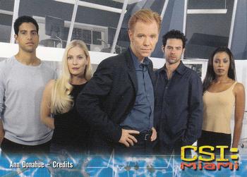 2004 Strictly Ink CSI Miami Series 1 #80 Ann Donahue - Credits Front